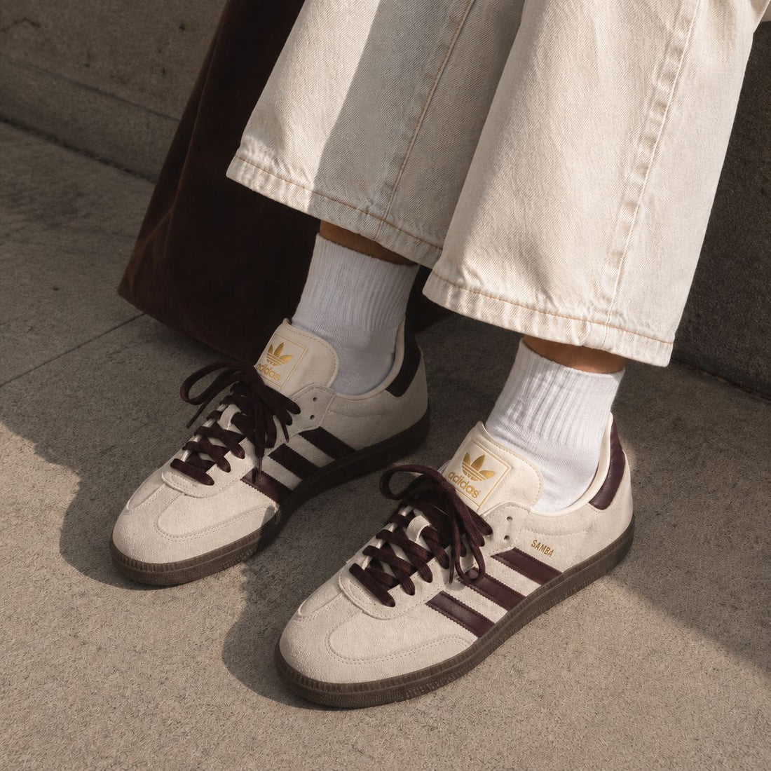 ADIDAS SAMBA OG | BEIGE BURGUND