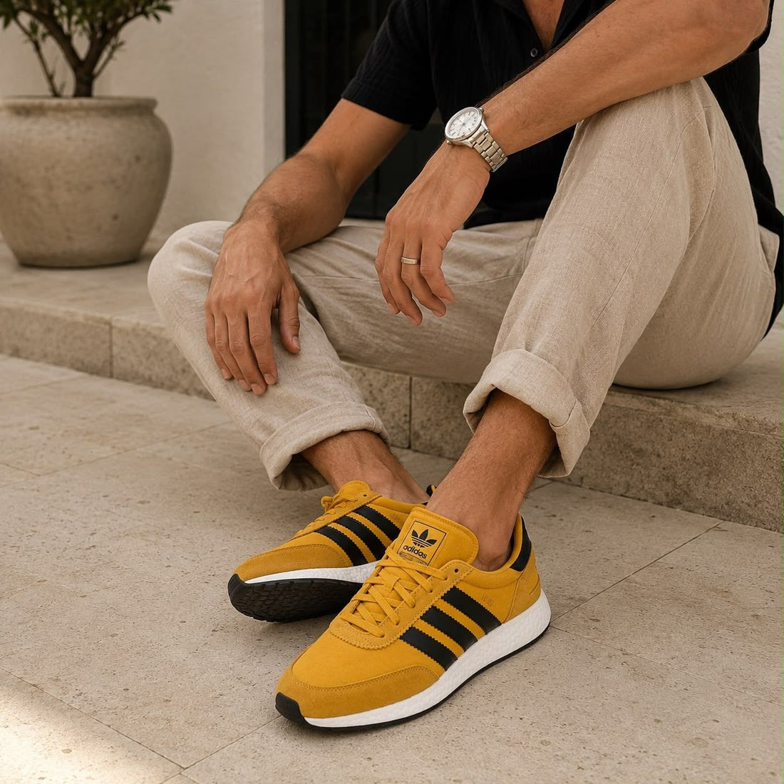 ADIDAS INIKI | GELB SCHWARZ
