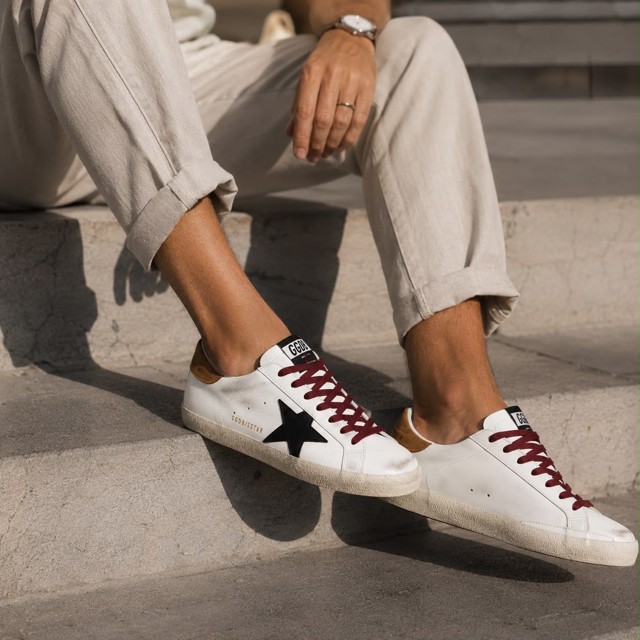 GOLDEN GOOSE SUPERSTAR |  WHITE BROWN