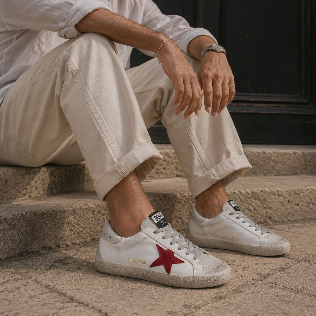 GOLDEN GOOSE SUPERSTAR | WEISS ROT