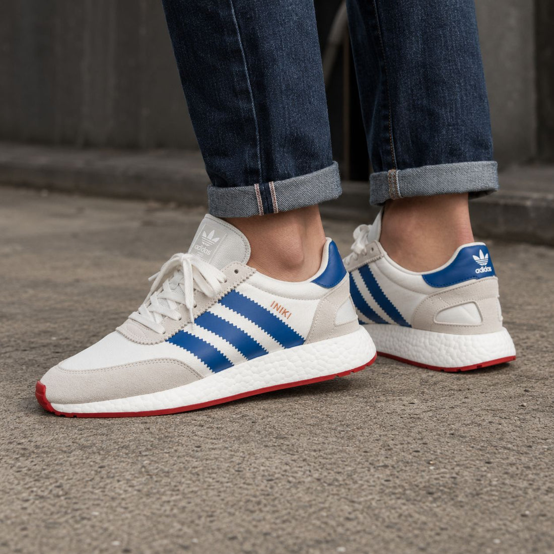 ADIDAS INIKI | WEISS BLAU ROT