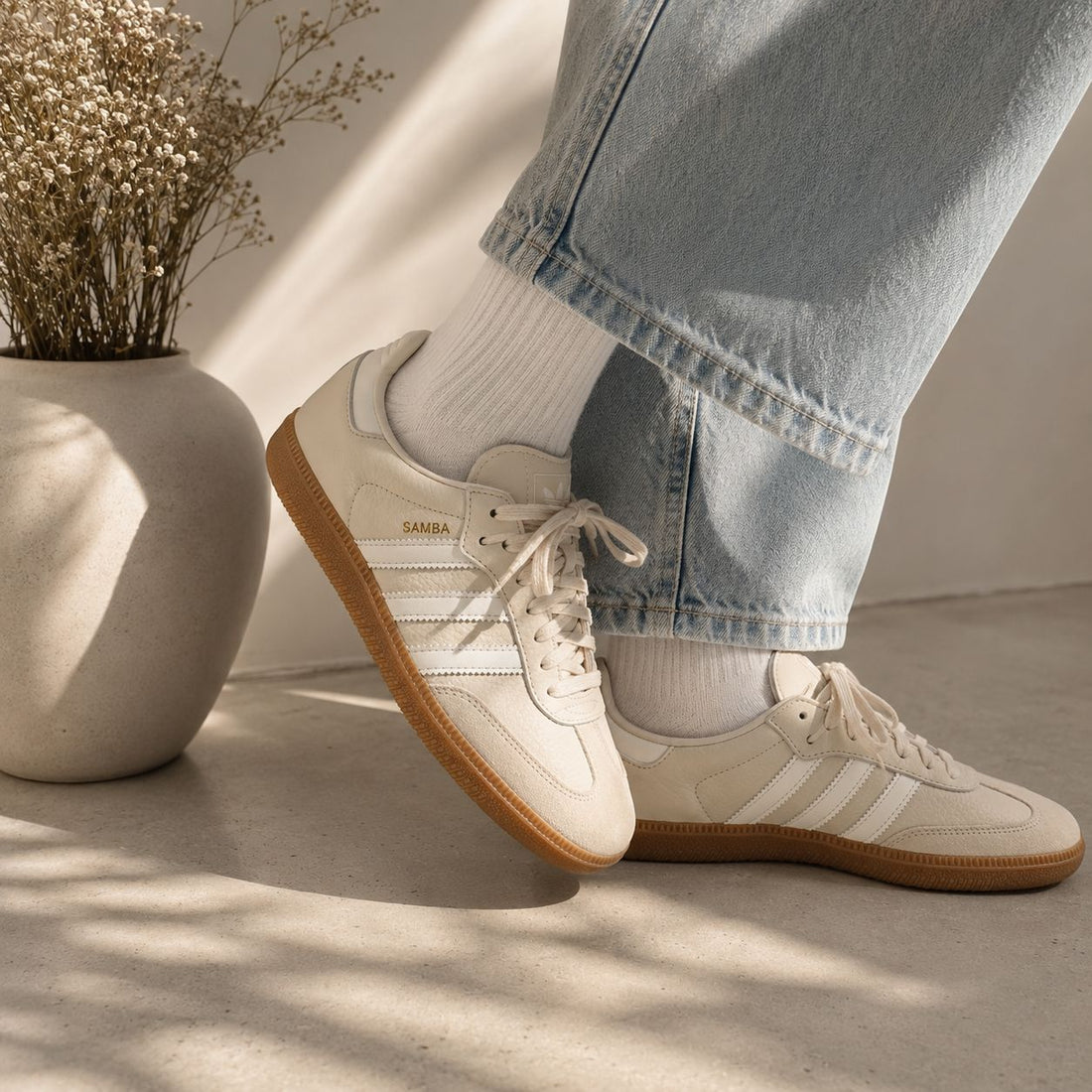 ADIDAS SAMBA OG | BEIGE WEISS