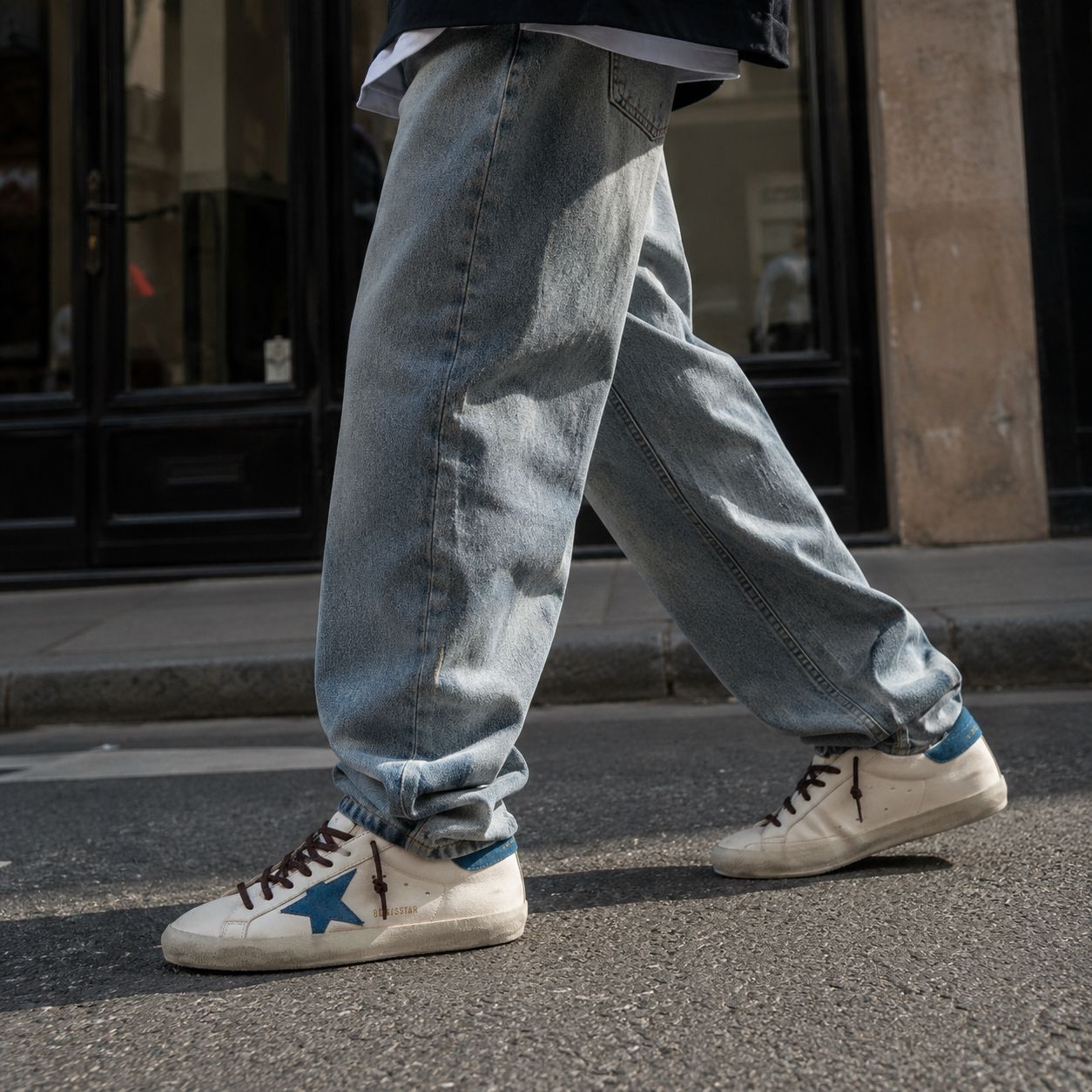 GOLDEN GOOSE SUPERSTAR |  WHITE TURQUOISE